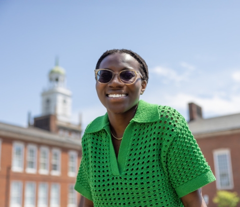Student with sunglasses