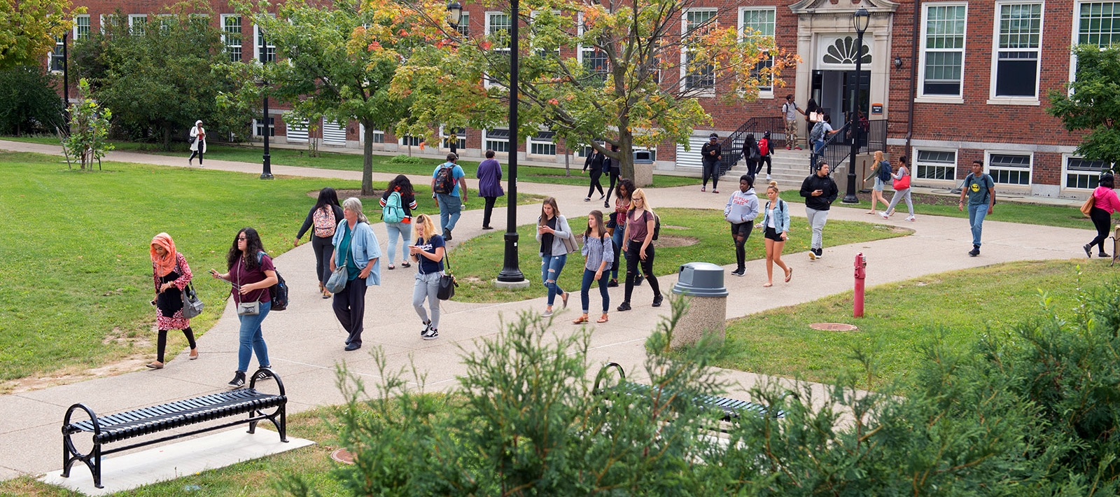 Student traffic between classes 
